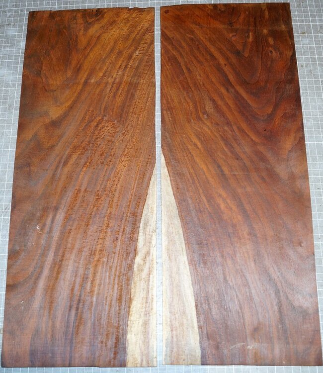 Cocobolo rosewood, guitar bottoms, approx. 525 x 190 x 3 mm