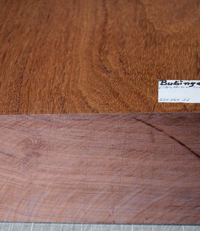 Bubinga, ca. 330 x 340 x 120mm