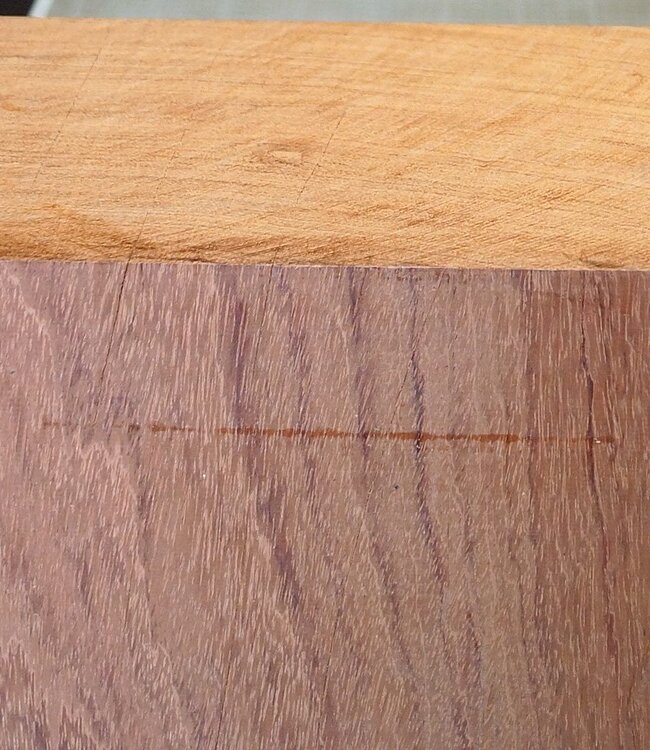 Bubinga, approx. 330 x 340 x 120mm