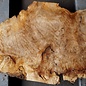 Pappel Maser Tischplatte, ca. 990 x 360/630 x 52mm