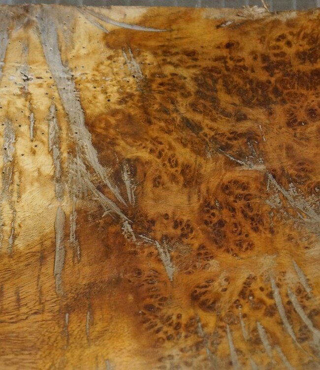 Amboyna Burl, approx. 415 x 243 x 65mm, 4,8kg