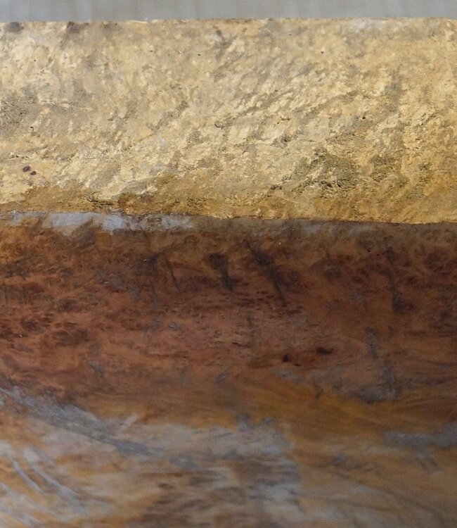 Amboyna Burl, approx. 415 x 243 x 65mm, 4,8kg