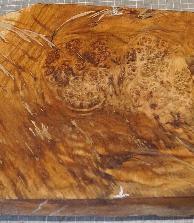 Amboyna Burl, approx.  600 x 260 x 50mm, 4,76kg