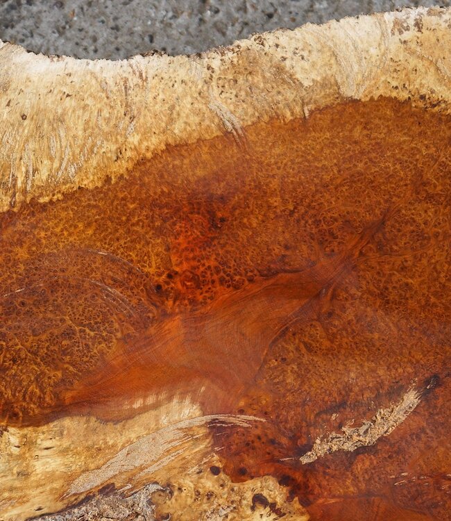 Amboyna Burl, approx. 845 x 465 x 50mm, 5kg