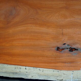 Padouk Table top, approx. 4100 x 970 x 60 mm, 13423