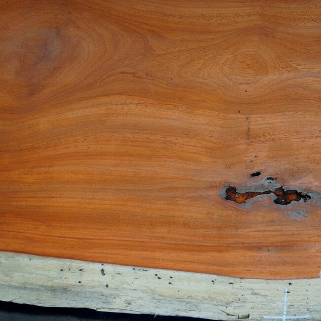 Padouk Tischplatte, ca. 4100 x 970 x 60 mm, 13423