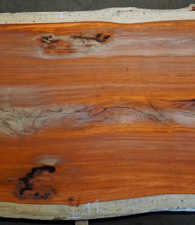 Padouk Tischplatte, ca. 4100 x 1160 x 60 mm, 13421