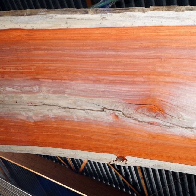 Padouk Table top, approx. 4100 x 1160 x 60 mm, 13421