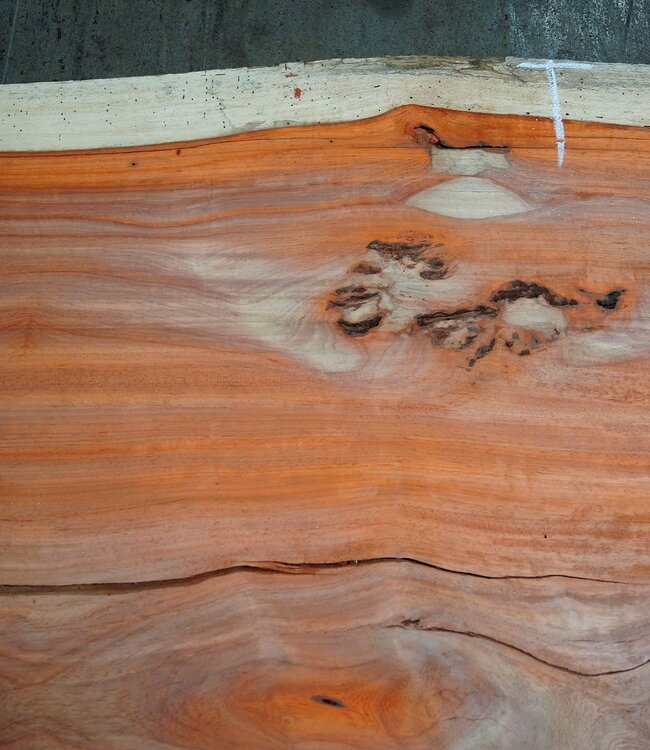 Padouk Table top, approx. 4100 x 1150 x 60 mm, 13420