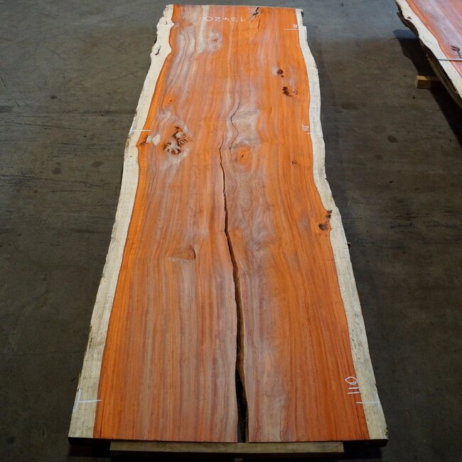 Padouk Tischplatte, ca. 4100 x 1150 x 60 mm, 13420