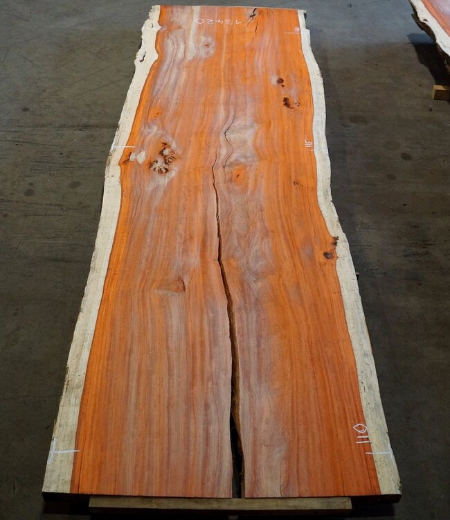 Padouk Table top, approx. 4100 x 1150 x 60 mm, 13420