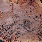 Salmon Gum burl, slab, approx. 690 x 530 x 42 mm, 13033