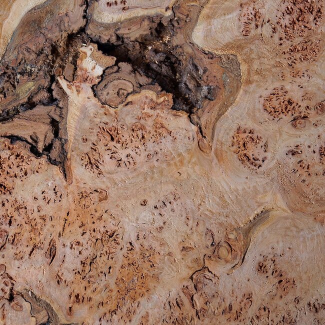 Grisard, Silberpappel, Tischplatte, ca. 1930 x 1300/870/750 x 55mm, 63kg