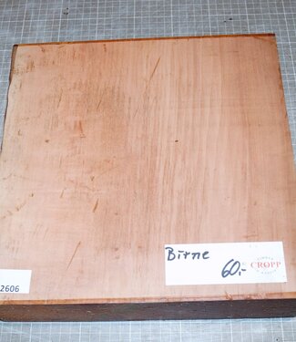 Pearwood, steamed, approx. 290 x 290 x 75mm, 4,5kg