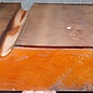 Pearwood, steamed, approx. 320 x 315 x 70mm, 5,2kg