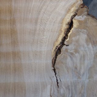 Oak table top, approx. 1290 x 1720/1100/780 x 52 mm, 13463