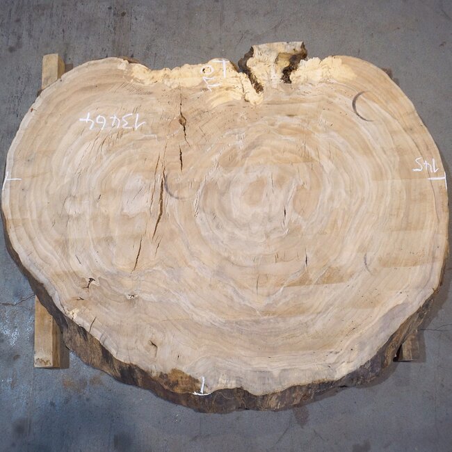 Eiche Tischplatte, ca. 1450 x 1100 x 52 mm, 13464