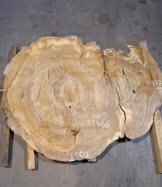 Eiche Tischplatte, ca. 1330 x 1030 x 52 mm, 13466