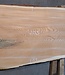 Larch table top, approx. 2030 x 990/810/540 x 70 mm, 13476