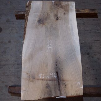 European Walnut, approx. 1030 x 580/570/500 x 52 mm, 13494