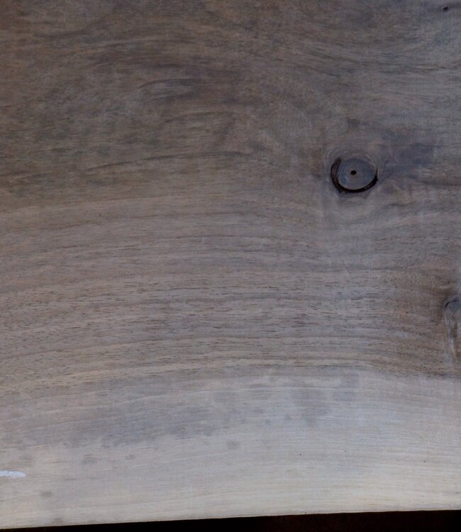 Nussbaum Waschtischplatte, ca. 1030 x 580/570/500 x 52 mm, 13494