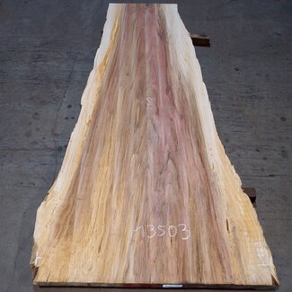 Redwood table top, approx. 2600 x 1230/900/630 x 65 mm, 13503