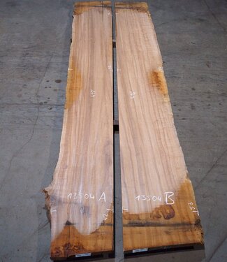 Moabi bunt, Tischplatten Paar, ca. 4150 x 520/500 x 45 mm, 13504