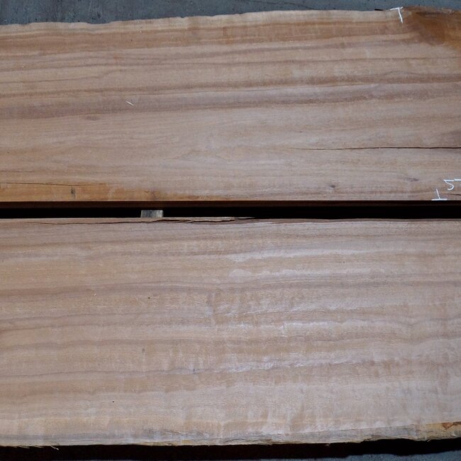 Moabi bunt, Tischplatten Paar, ca. 4150 x 520/500 x 45 mm, 13504