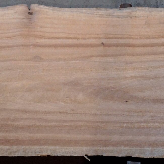 Moabi flamed, table top, approx. 4150 x 800/830/850 x 45 mm, 13505