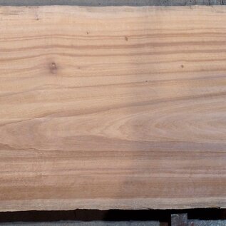 Moabi flamed, table top, approx. 4150 x 910/930/930 x 45 mm, 13507
