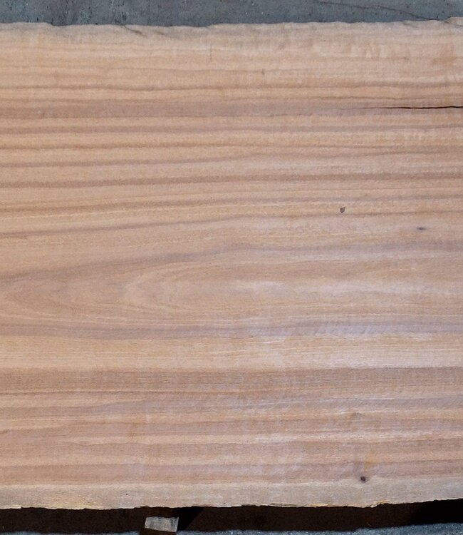 Moabi flamed, table top, approx. 4150 x 910/930/930 x 45 mm, 13507