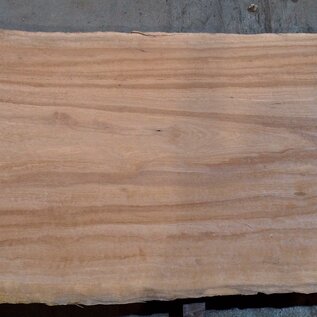 Moabi flamed, table top, approx. 4150 x 870/850/930 x 45 mm, 13509