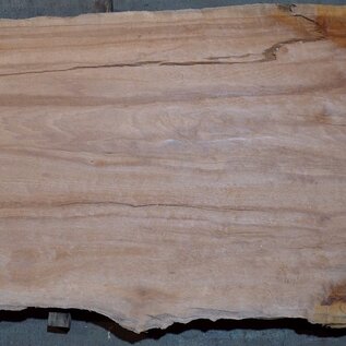 Moabi flamed, table top, approx. 4150 x 870/850/930 x 45 mm, 13509