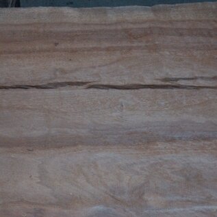 Moabi flamed, table top, approx. 4150 x 870/850/930 x 45 mm, 13509