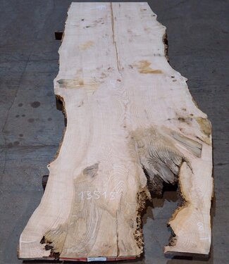 Ash burl table top, approx. 2600 x 1000/1000/780 x 40-48 mm, 13515