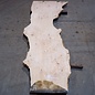 Ash burl table top, approx. 2600 x 990/810/550 x 40-48 mm, 13516