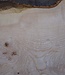 Esche Maser Tischplatte, ca. 2600 x 990/990/680 x 40-48 mm, 13518