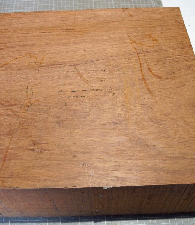 Bubinga, approx. 340 x 330 x 120 mm, 13,46 kg
