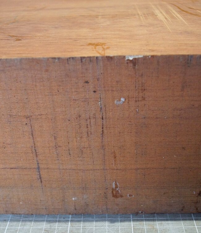 Bubinga, ca. 340 x 330 x 120 mm, 13,46 kg