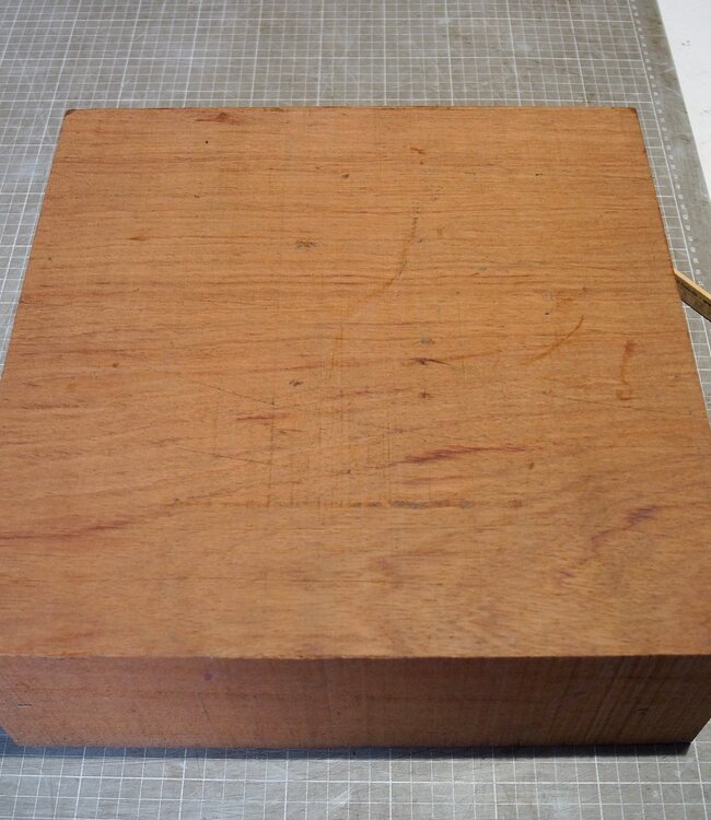 Bubinga, approx. 340 x 330 x 120 mm, 11,74 kg