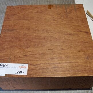 Bubinga, approx. 340 x 330 x 120 mm, 13,68 kg