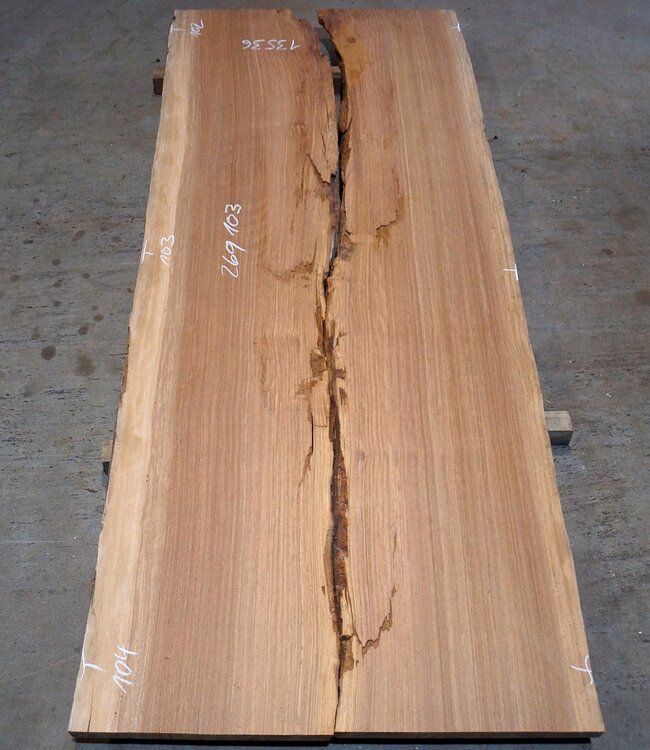 Eyeck Tischplatte, ca. 2600 x 1030/1040/1020 x 48 mm, 13536