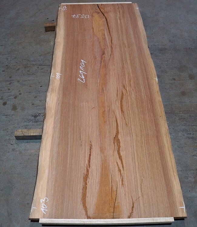 Eyeck table top, approx. 2600 x 1010/1030/970 x 48 mm, 13537