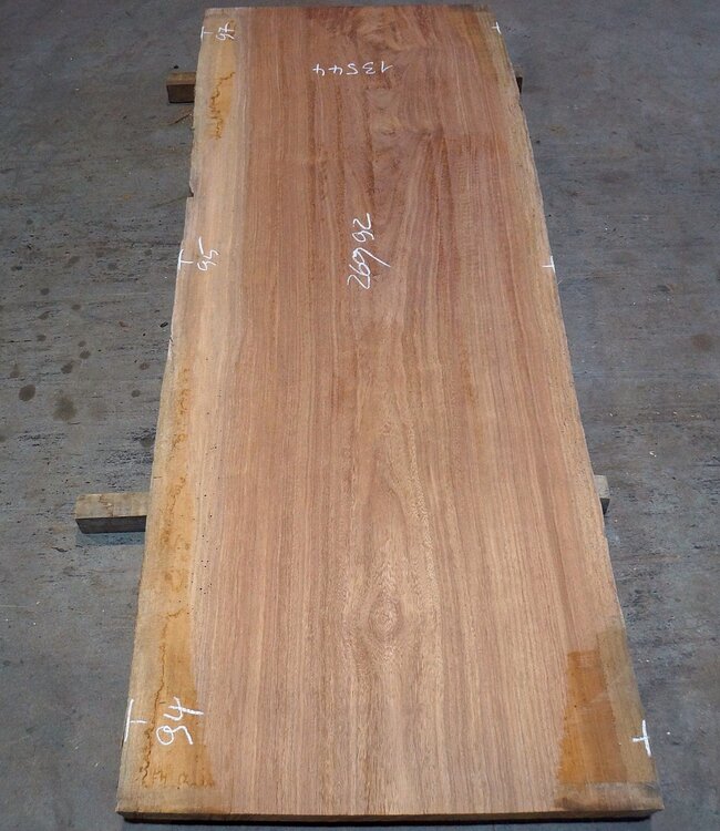 Eyeck table top, approx. 2600 x 920/940/970 x 48 mm, 13544