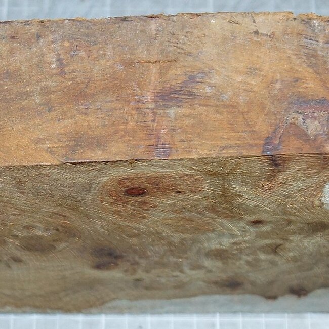 Amboyna burl, approx. 280 x 170/150 x 48 mm, 1,5 kg