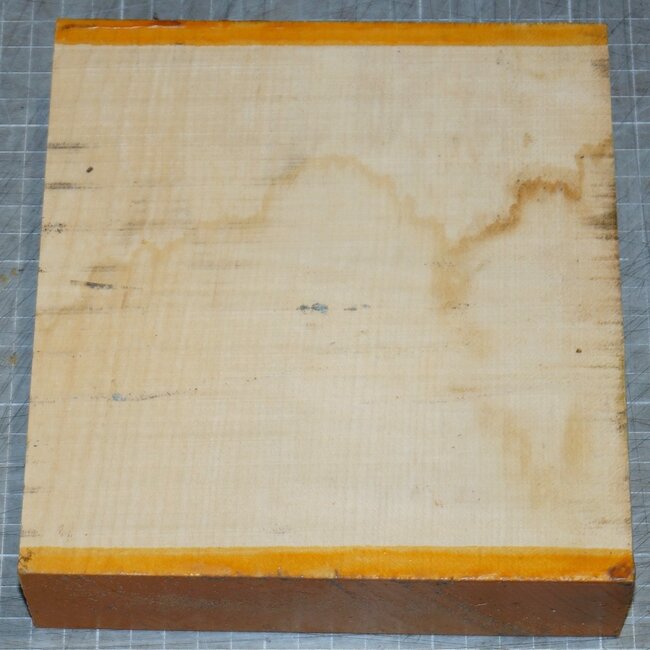Maple, fiddleback, approx. 180 x 170 x 49mm, 1kg