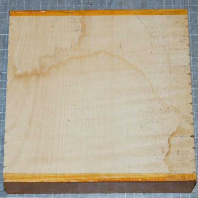 Maple, fiddleback, approx. 200 x 200 x 49mm, 2,2kg