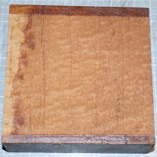 Sapeli Mahogany pommelé, approx. 160 x 160 x 55 mm, 1 kg