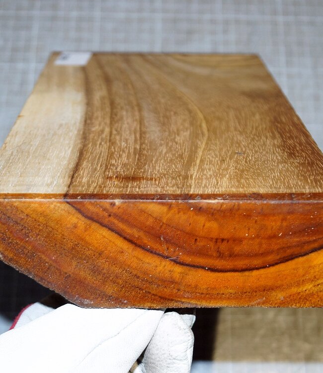 Teak (Plantage), ca. 280 x 150 x 47 mm, 1,4 kg