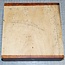 Teak (Plantation), approx. 190 x 185 x 52 mm, 1,2 kg